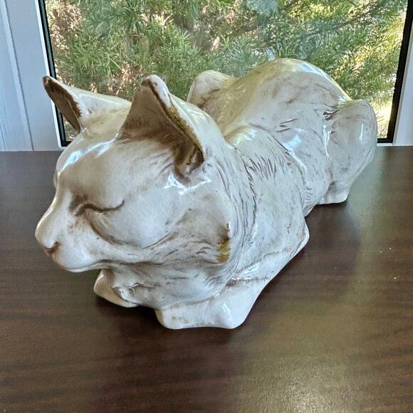 Vintage Freeman & McFarlin Ceramic Cat Sculpture – Signed California Pottery - Picture 11 of 15